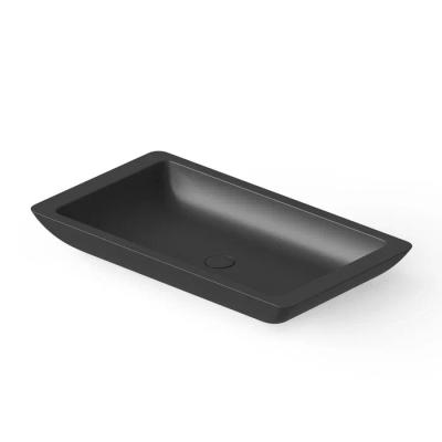 Фото DEA DESIGN Washbasins Раковина настольная 80x45xh10,5 см, материал: Solid Surface искуственный камень, цвет: Black №16