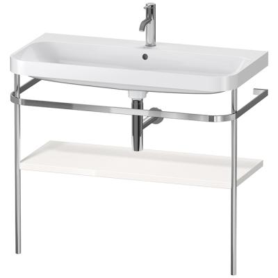 Фото Duravit Happy D.2 Plus Консоль напольная с умывальником 975х490х850 мм, с 1 отв под смесит, 1 ящик, выпуск и сифон в комплекте, цвет белый глянцевый