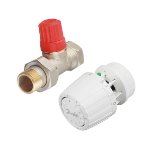 Фото Danfoss Комплект термостатических элементов 3/4 прямой для двухтрубной системы (013G2236)