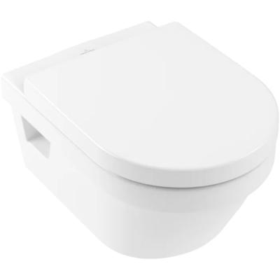 Фото Villeroy&Boch Architectura Унитаз 37х53х33см, подвесной, безободковый, в комплекте сиденье c микролифтом, цвет: альпийский белый