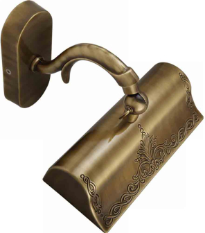 Фото Светильник-карниз настенный Migliore Mirella 17191 бронза L20 cm