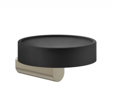 Фото Мыльница, Gessi, Rilievo, шгв 115*120*58, цвет-черный/Finox Brushed Nickel
