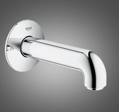 Фото 13258000 BauClassic Излив для ванны, настенный, хром