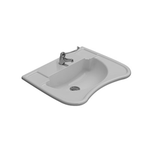 Фото Раковина Globo DS006BI ARTDISCER 67,54,5 х17,5 см, с 1-м отверстием или 3-мя отверстиями под смеситель