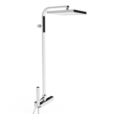 Фото Stella Bamboo Quadro Душевой комплект 3283/420/306-300: смеситель, штанга+ручной+верхний душ 300мм, цвет: хром