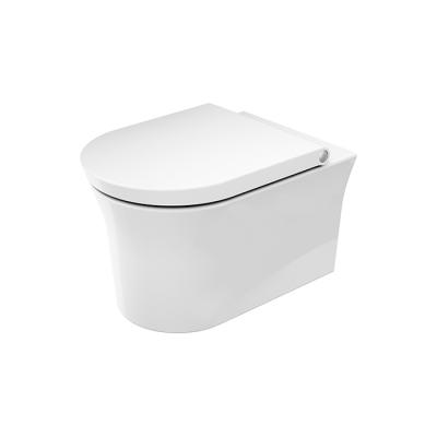 Фото Duravit White Tulip Унитаз подвесной 37х54 см, безободковый, HygieneGlaze, цвет: белый