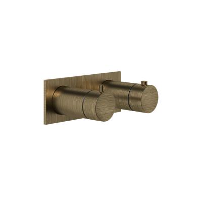 Фото Gessi Ingranaggio Смеситель для душа, встраиваемый, термостатический, цвет: Antique Brass