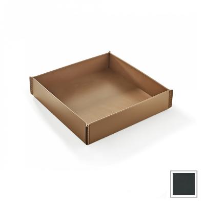 Фото 3SC Meridien Лоток 26.5х6х26.5см., настольный, гладкая кожа, цвет: Grigio Scuro