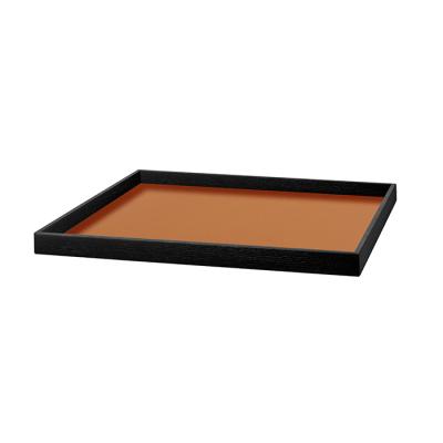 Фото ADJ Поднос Mondo, 35x35xH3 см., цвет: коньяк/бордо