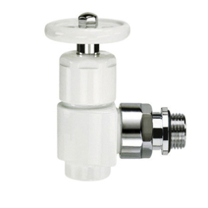Фото SR Rubinetterie Вентиль запорный угловой Prestige & Minimal, 1/2" белый, 0335-1500VC0A (0335-1500VC0A)