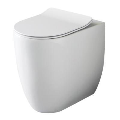 Фото Kerasan Flo NEW Унитаз напольный 53х37см., безободковый, цвет: белый