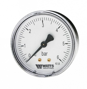 Фото Watts Манометр радиальный нр 1/4х 6 бар (964)