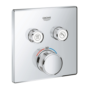 Фото 29124000 Grohtherm SmartControl Внешняя часть термостатического смесителя на 2 выхода, хром