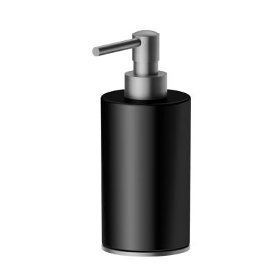 Фото Newform Accessori tondi Дозатор для жидкого мыла, черная керамика, цвет: PVD brushed gun metal