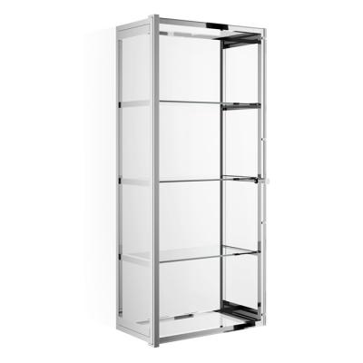 Фото Decor Walther Glas S 3 Шкафчик подвесной 35x19x80см, стекло прозрачное, цвет: хром