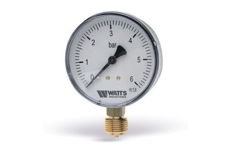 Фото Watts Манометр радиальный нр 1/2"х 6 бар (10007790)