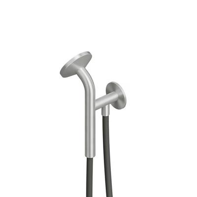 Фото QuadroDesign Душевой гарнитур, настенный, цвет: Brushed Stainless Steel