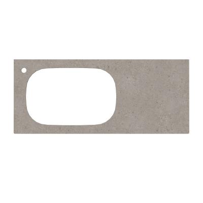 Фото Kerama Marazzi MA.2.1.SG519920R\120 Спец. изделие дек. для раковин, встраиваемых сверху Magica/Маджика Риккарди 120 см, серый матовый