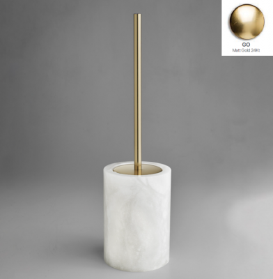 Фото Ёршик, 3SC, Baster Round, шгв 115*115*400, цвет-Matt Gold 24Kt, колба-Alabaster