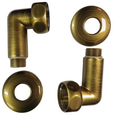 Фото Американка для полотенцесушителя  угл 1" x 1"  г/ш  741SCH1010 бронза