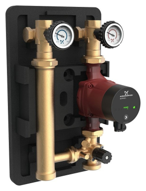 Фото Насосная группа Grundfos HEATMIX M25 ALPHA2L 60 со смесителем (99309091)
