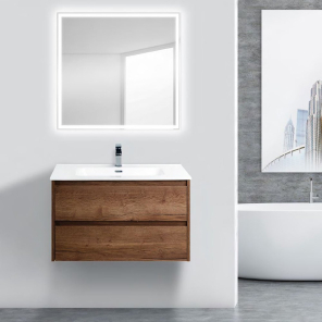 Фото Комплект мебели BelBagno Kraft 90 rovere tabacco (KRAFT-900-2C-SO-RT+BB900ETL+SPC-GRT-900-800-LED-TCH)