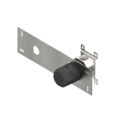 Фото QuadroDesign Встраиваемая часть смесителя из стены, цвет Brushed Stainless Steel