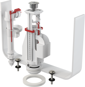 Фото Выпускной комплект с двойной кнопкой AlcaPlast SA08AS 1/2″ CHROM