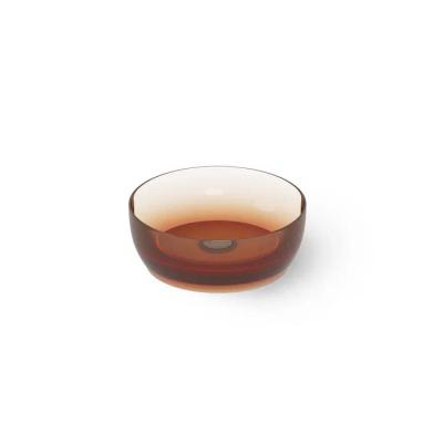 Фото DEA DESIGN Washbasins Раковина настольная 40x40xh14 см, материал: Glasstech прозрачная смола, цвет: Sunset R1