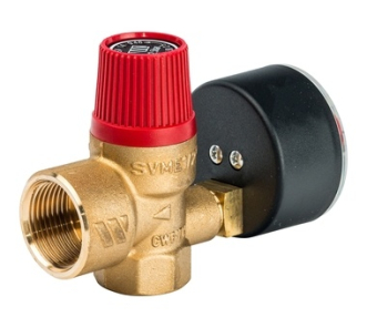 Фото Watts  SVM 25 -1/2 Предохранительный клапан с манометром 2.5 бар (TM-10004647(02.15.725))