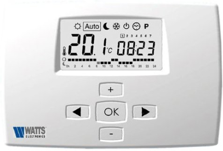 Фото Комнатный термостат Watts Milux-RF с LCD дисплеем