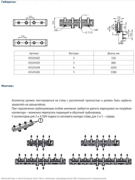 Фото Коллектор Uni-Fitt 435Z4102 на 2 контура