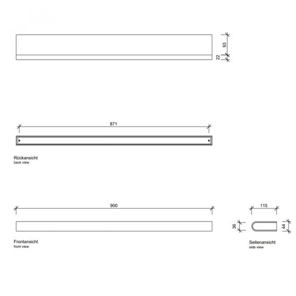 Фото Decor Walther Book 90 LED Светильник настенный 90x11.5x4.5см, светодиодный, 1x LED 24.6W, цвет: никель сатинированный