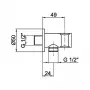 Фото Шланговое подключение Webert Comfort AC0354015