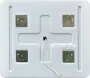 Фото Комплект мебели BelBagno Aurora 90 bianco lucido (AURORA-900-2C-SO-BL+BB900/450-LV-MR-AST+SPC-GRT-900-600-LED-TCH)