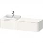 Фото Duravit Happy D.2 Plus Тумба подвесная  354x1600x550мм 2 ящика, SX, цвет: белый глянцевый
