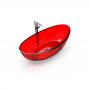 Фото Knief Oval Shape Ванна отдельностоящая из полимерного материала 180х93x56 см, цвет Rubin # 040