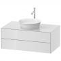 Фото Duravit White Tulip Тумбочка подвесная,  408x1000x550 мм, 2 ящика, цвет: белый высокоглянцевый