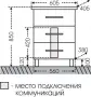 Фото Тумба с раковиной СанТа Омега Люкс 60 напольная, с 3 ящиками (207046+Фостер60)