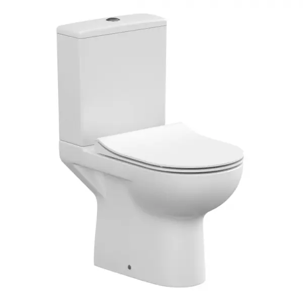 Фото Унитаз-компакт Cersanit Street fusion NEW CLEAN ON 011 3/5, с кр.дюропл. slim, lifting, Сорт1 фарфор прямоугольная (S-KO-SFU011-3/5-COn-S-DL-w)