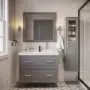 Фото Тумба с раковиной STWORKI Хадстен 100 серая