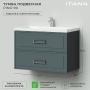 Фото Комплект тумба Итана Pino 90 (903х482х640) подвесная, с раковиной Alisa 90 Веллюто, Авокадо (CS00090016)