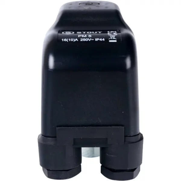 Фото Реле давления для водоснабжения STOUT (SCS-0001-000005) PM5G, 1-5 бар, 1/4, с накидной гайкой.