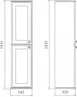 Фото Шкаф-пенал STWORKI Хадстен L, серый