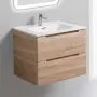 Фото Тумба с раковиной BelBagno Etna 60 rovere bianco (ETNA-600-2C-SO-WO-P+BB600ETL)