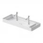 Фото DURAVIT Bento Starck Box Раковина накладная 1145х460мм,, с 2 отв под смеситель, HygieneGlaze, белый глянцевый