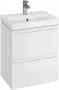 Фото Тумба с раковиной Cersanit Moduo slim 50 (SB-SZ-MOD-MO50Sl/Wh+S-UM-MOD50SL/1)