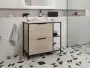 Фото Тумба под раковину Cersanit Bosquet 80 для раковины CREA 50 дуб напольная (63012)