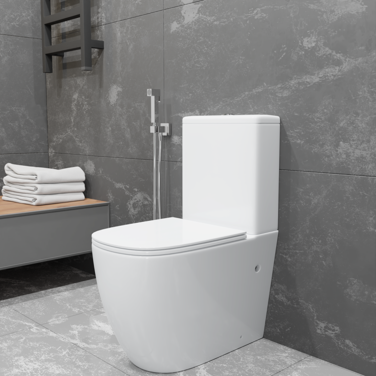 Фото Напольный унитаз CARAVAN CT700-131W