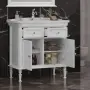 Фото Тумба с раковиной Opadiris Кантара 85 белая (00-00004012+23419)